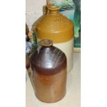 A Prices stoneware partially honey-glazed flagon impressed James Holmes, Wholesale Grocer,