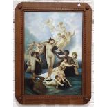 After William Adolphe Bouguereau, 'The Birth of Venus', a giclée print in craftsman-made 'Arts &