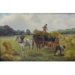 Charles Faulkner (fl. 1874-1891) GATHERING THE HARVEST Signed oil on canvas, dated 1883, 39 x