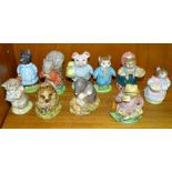 Ten Beswick Beatrix Potter figures, all BP3: Pig Wig, Little Pig Robinson (af, ear chipped),
