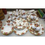 Approximately sixty pieces of Royal Albert 'Old Country Roses' ceramics, including tea, coffee and