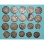 A collection of twelve British India silver one-rupee coins, (1793-1818), Bengal Presidency,