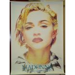 A Madonna 'Blonde Ambition Tour' poster, 140 x 100cm and others, The Smiths 'Rank' live LP promo