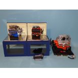 Two diecast models of car engines: Ford 427 Sohl and Hemi 426 V8, both boxed, marked 'Made in