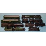 OO gauge, a collection of eight unboxed locomotives, mainly by Triang, one by G & R Wrenn Ltd and