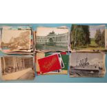 Approximately 570 postcards, mainly topographic, all-world, particularly Russia.