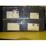 A collection of mainly early Great British postal history, with 1841 cover with 1d black, later 1d