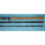 A Bruce & Walker Jack Stevens 12ft 3'' carbon 3-piece salmon worm and prawn rod, (as new in bag).