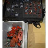 A collection of Games Workshop Warhammer figures and accessories, (a/f), contained in two Games