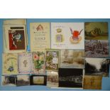 A small quantity of 20th century photographs, including two of airships, a WWI tank, two of a