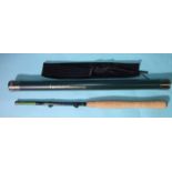 A Tenkara Rivermaster 13ft telescopic travelling rod, in bag and tube.