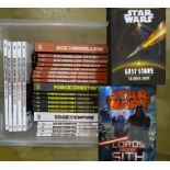 A collection of twenty-four Star Wars Roleplaying Game books: 'Age of Rebellion (x8), 'Force and