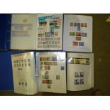 An accumulation of Great British stamps in five albums and stock books, with Queen Victoria from