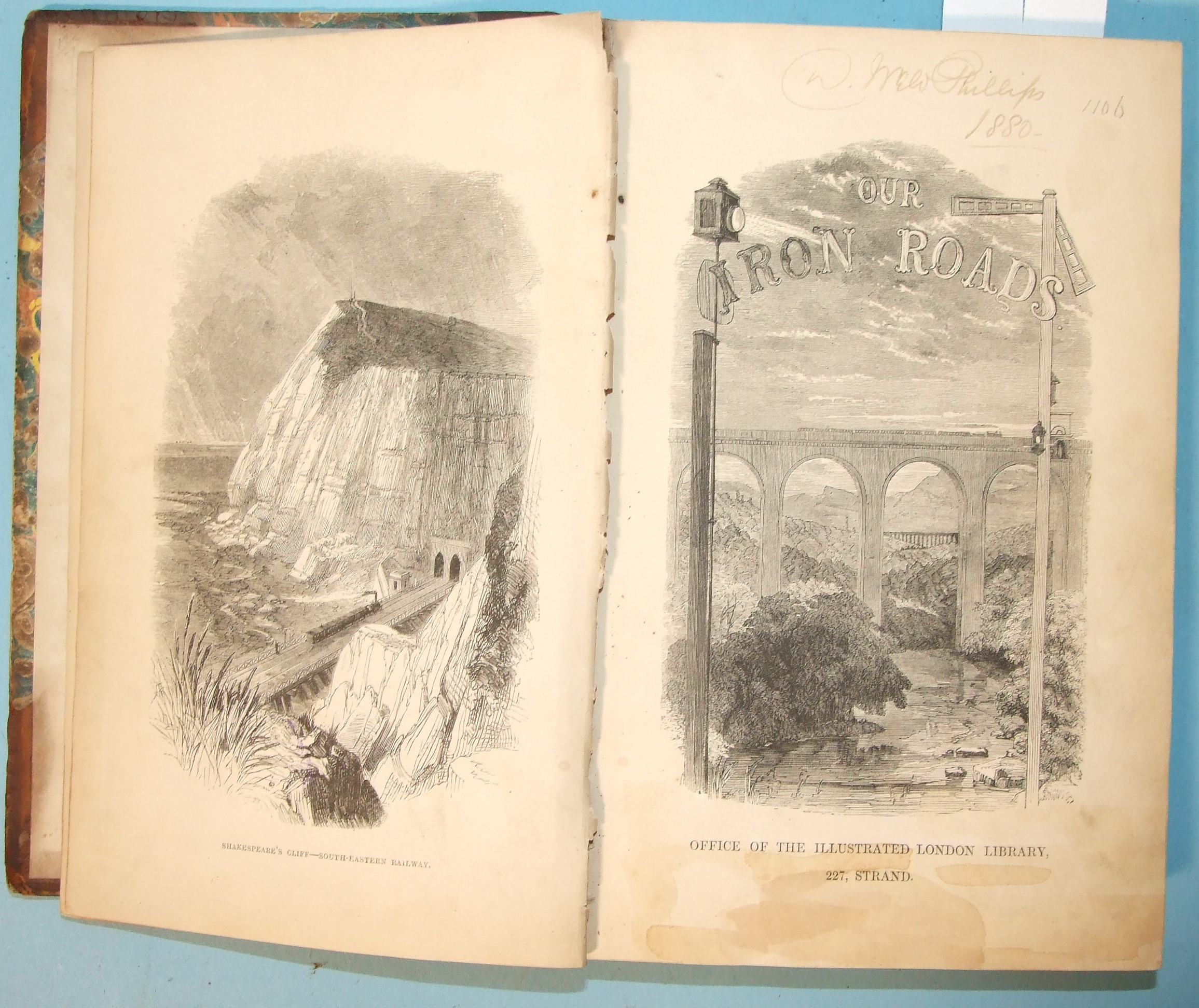Williams (Frederick S), Our Iron Reads, 1st edition, engr frontis, tp and illus, hf cf gt (front - Image 2 of 2
