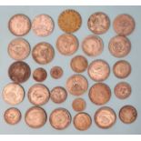 A collection of mainly English coinage with a small quantity of pre-1947 silver, including an 1847