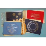 Three Royal Mint proof sets of Great Britain & Northern Ireland coinage 1972/3/7, various