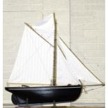 Chris Brown Light Engineering, a kit-built model of the Bristol pilot cutter 'Cariad', on stand,