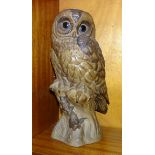 A Poole Pottery stoneware Barn Owl, modelled and sculptured by Barbara Linley Adams, 32cm high,