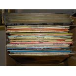 A collection of various LP and 45RPM records, mainly pop and easy listening, etc.
