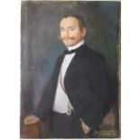 Paul Alfred Schroeter (1866-1946) PORTRAIT OF WALTER FRITZ RAEKE (REICHSTAG DEPUTY 1933-1937) Pastel