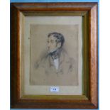 F Gotham?, 19th century English School PORTRAIT OF WILLIAM PEACH OF NORFOLK Watercolour and