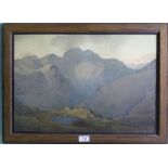 D H Banner (1896-1983) PILLAR FROM GREAT HOW (SCAFELL) Watercolour, 36.5 x 53cm.