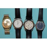 Four gent's wristwatches: Titan Quartz, Tissot PR50, Craftsman Incabloc and SAR Water 100m