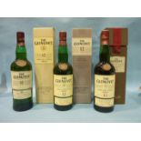 The Glenlivet Single Malt Scotch whisky 12-year-old, 40%, 70cl, (boxed), (3).