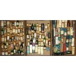 A collection of approximately 110 single malt whisky miniatures.