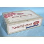 King Edward Invincible De Luxe, 50 cigars in box, with cellophane wrapping.