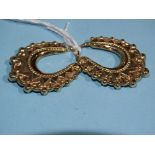 A pair of 9ct gold hollow hoop earrings, 4.5g.