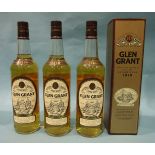 Glen Grant Single Malt Scotch whisky 10-year-old, 40%, 70cl, (one boxed), (3).