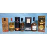 Highland Park Single Malt whisky 12-year-old, 40%, 70cl, (in sleeve), The Dalmore Single Malt whisky