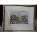 Margaret Longhurst, 'Rortola Bay, Yugoslavia', watercolour, initialled, titled verso, 22.5 x 33cm,