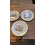 3 DUCAL WALL PLATES MR PICKWICKS