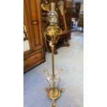 CONVERTED BRASS STANDARD LAMP