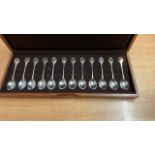 CASED ROYAL SOCIETY PROTECTION BIRDS SPOON COLLECTION