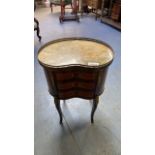 SMALL INLAID HALL TABLE