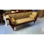 MAHOGANY DOUBLE ENDED SOFA