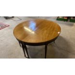 MAHOGANY 2 PCE DINING TABLE (AF)