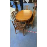NATHAN OVAL TABLE & 6 CHAIRS