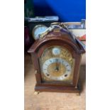 MAHOGANY BRACKET CLOCK