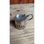 SILVER MUSTARD POT