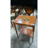 PAINTED SATIN WOOD TABLE (AF)