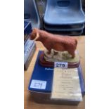 LTD EDT BFA ORNAMENT 612-950 + CERT HIGHLAND BULL