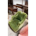 GREEN TUB CHAIR (AF)