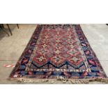 PINK/BLUE RUG 114X77 INCHES (AF)