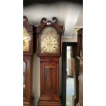 BOW FRONT LONG CASE CLOCK R CURRER FALKIRK (AF)