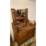 OAK ARTS & CRAFTS DRESSING TABLE