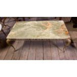 MARBLE TOP COFFEE TABLE